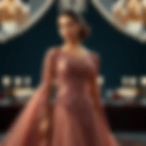 The Allure of Elegant Evening Gowns Elegant evening gown with intricate design