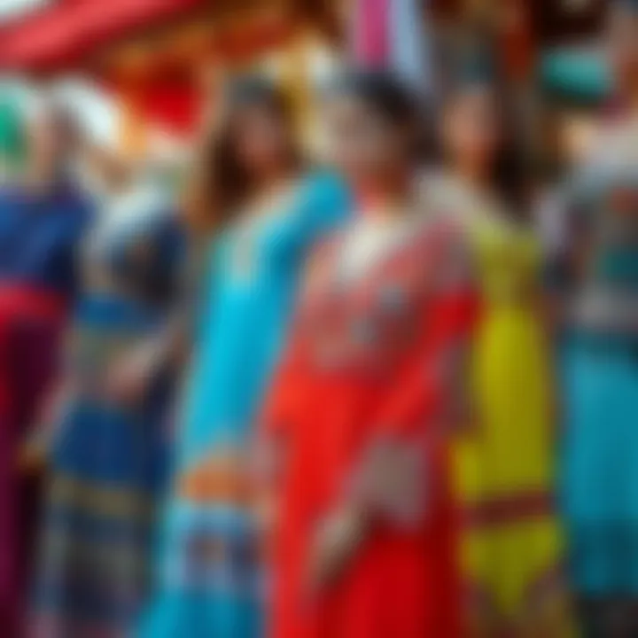 Diversity in Color and Style of Abiye Dresses A range of stylish dresses in vibrant colors