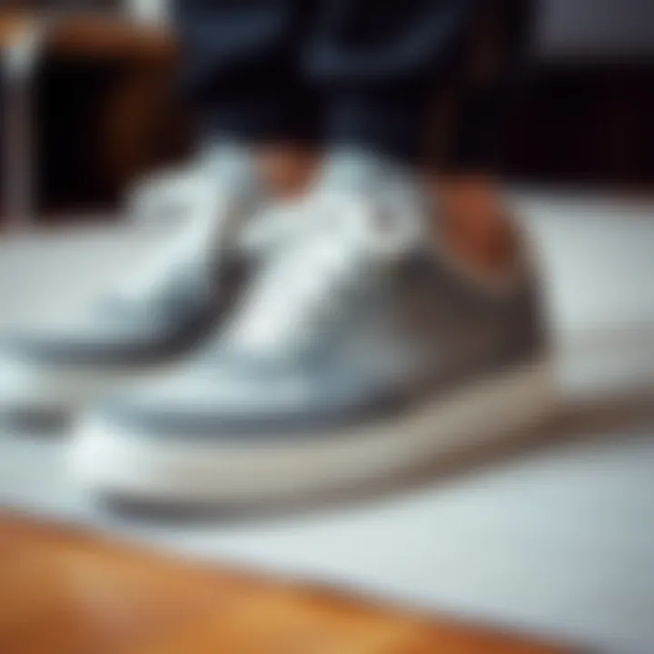 Care tips for maintaining grey sneakers