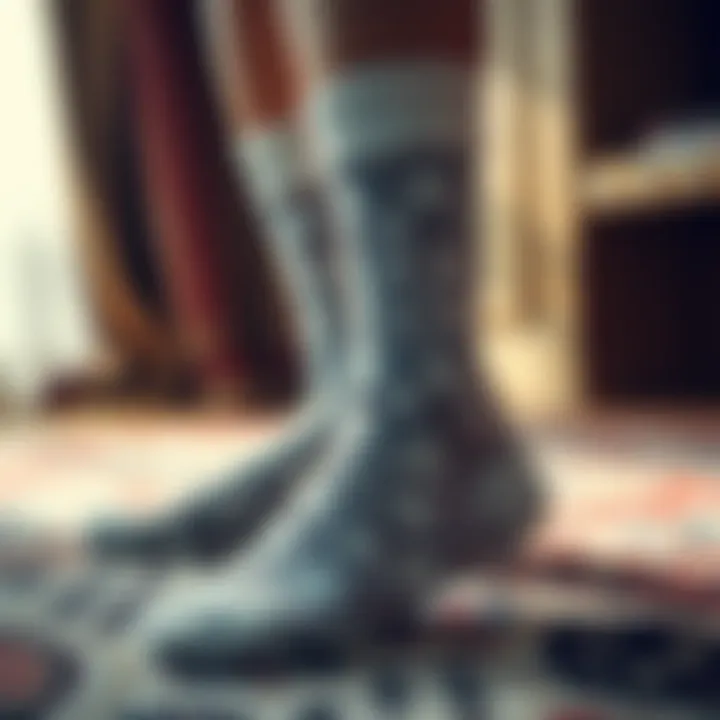 The Allure of Silver Socks Elegant silver socks showcasing their design and texture