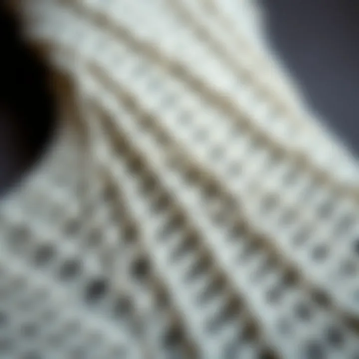 The Quality of Silver Yarn Close-up of the silver yarn used in sock manufacturing