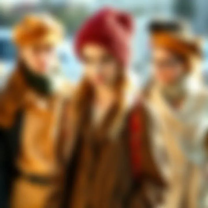 Fashionable ways to combine hair hats with different outfits for various occasions.