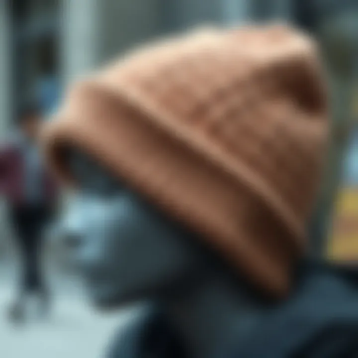 Stylish beanie with unique texture and stitch technique