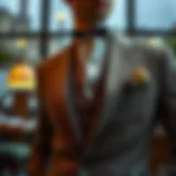Elegant tailored suit showcasing craftsmanship