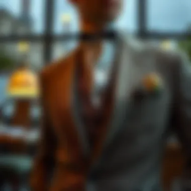 Elegant tailored suit showcasing craftsmanship