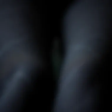 Close-up of high-waisted leggings fabric texture