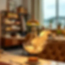 Elegant and functional light ferace in a fashionable setting