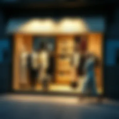 Chic storefront displaying contemporary fashion in Istanbul.