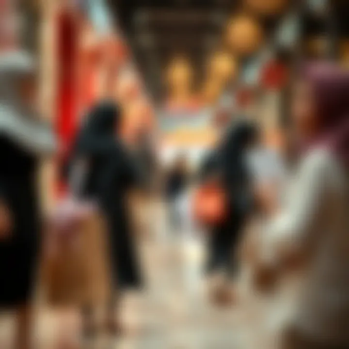 Shopping bags filled with fashionable modest apparel