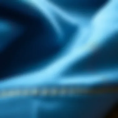 Close-up of jogger jeans fabric highlighting texture