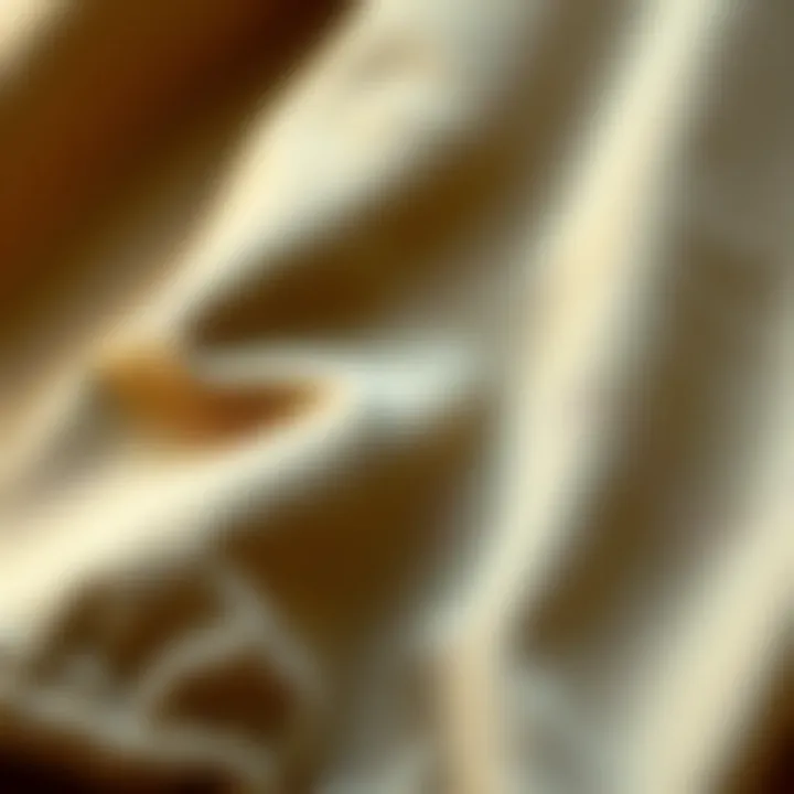 Close-up of jogger pants fabric and details