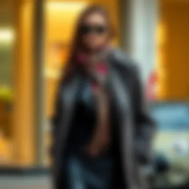 Accessory Pairing: Fashion Forward A fashionable coat pairing with complementary accessories