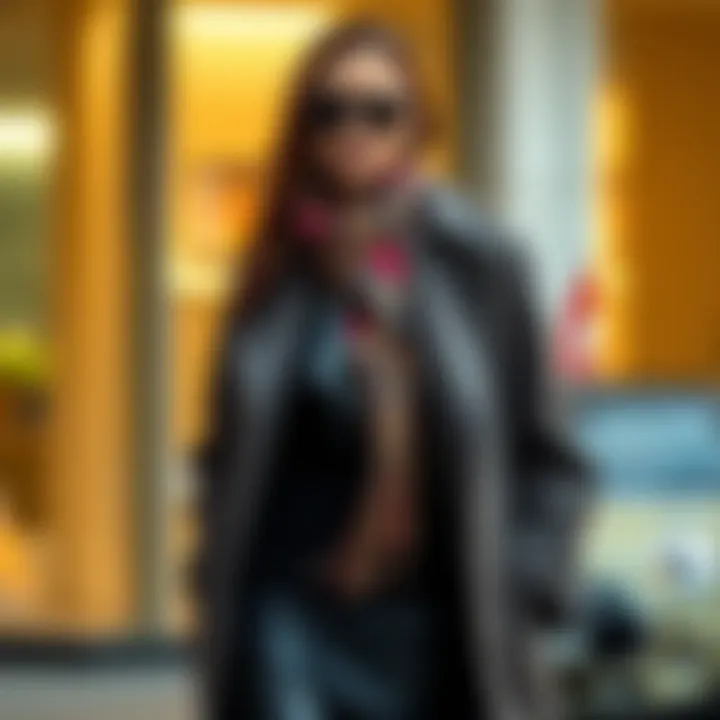 Accessory Pairing: Fashion Forward A fashionable coat pairing with complementary accessories