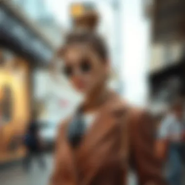 Trendy Accessories for Coffee Blazer Trendy accessories complementing a coffee blazer