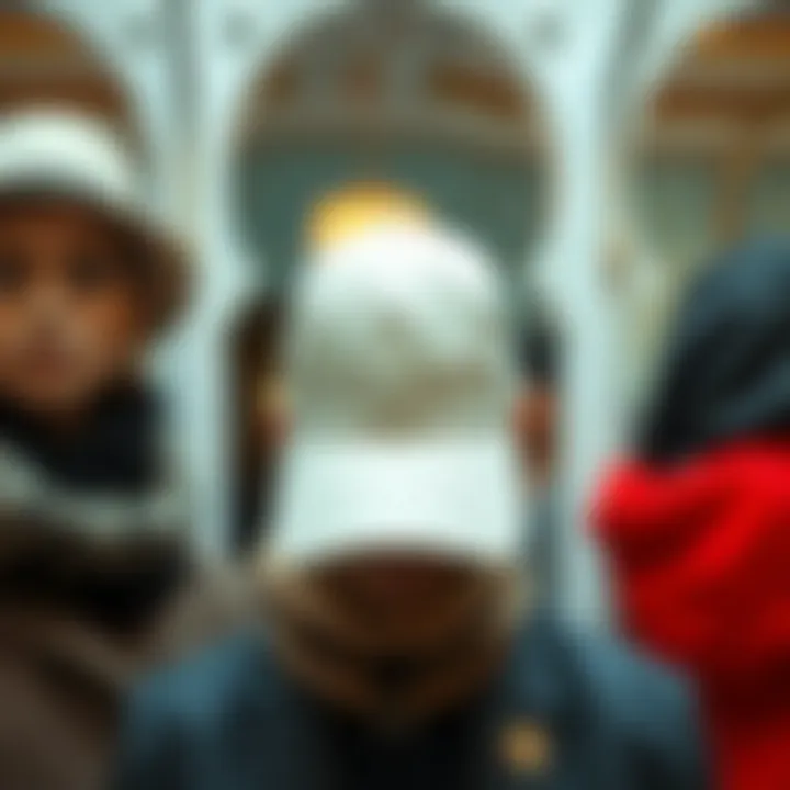 An elegant display of various kap styles