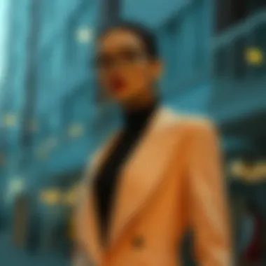 Elegant closed suit design showcasing modern fashion lines