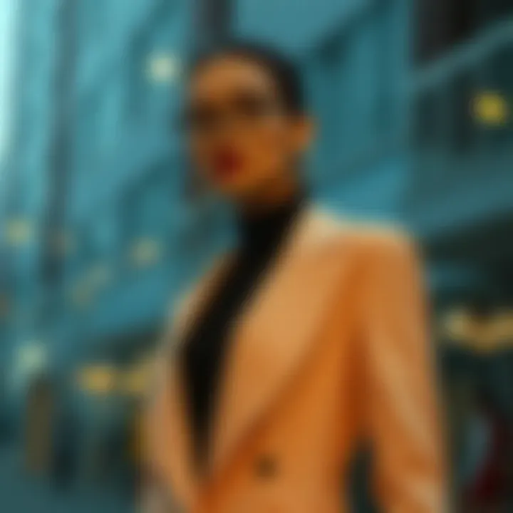 Elegant closed suit design showcasing modern fashion lines