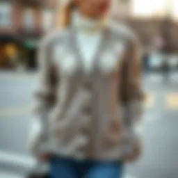 Stylish knitted cardigan perfect for winter