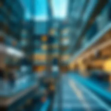 Modern design elements in Kentplaza