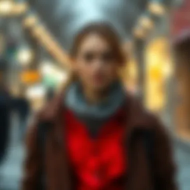 Layered Style for Winter with a Red Shirt Layered red shirt look for winter