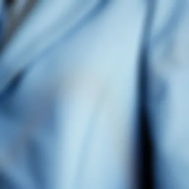 Close-up of fabric texture showcasing the quality of a short blazer jacket