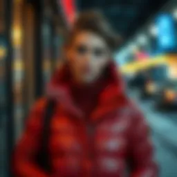 Stylish women's winter jacket showcasing elegance and comfort