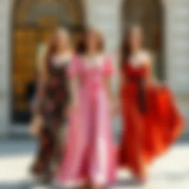 Showcasing the elegance and comfort of flared dresses