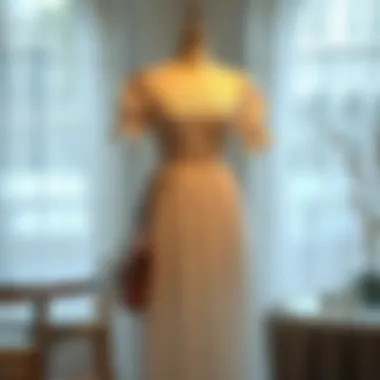 Elegant Cotton Dress Inspiration Elegant cotton dress displayed in a chic setting
