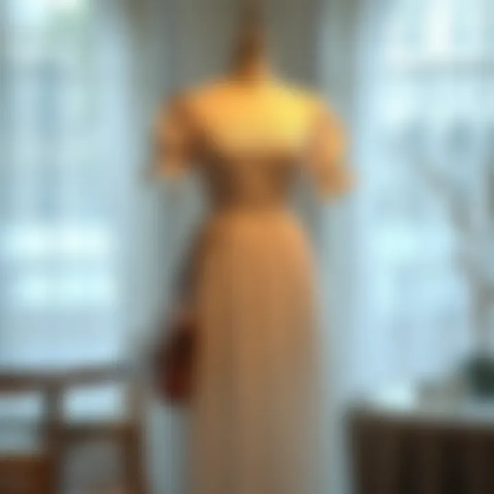 Elegant Cotton Dress Inspiration Elegant cotton dress displayed in a chic setting