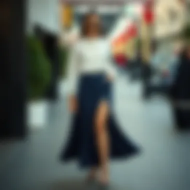 Caring for Your Navy Blue Skirt Care tips for maintaining the quality of a navy blue flared skirt