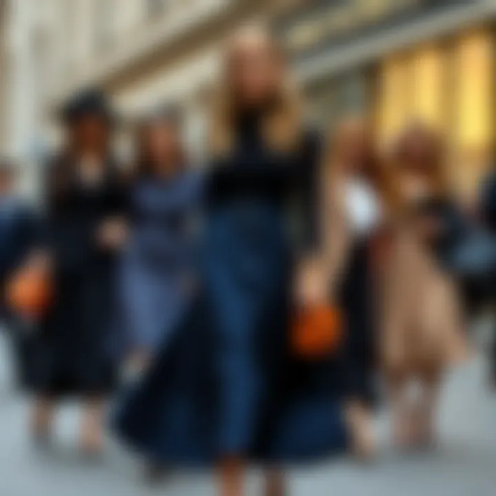 The Evolution of the Navy Blue Skirt Historical evolution of the navy blue flared skirt in fashion
