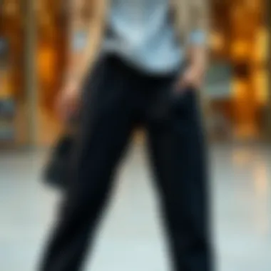 Comfort Meets Style Comfortable black pants displayed in a chic outfit