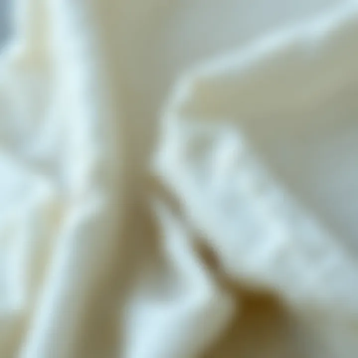 Detail close-up of linen fabric highlighting its texture and comfort