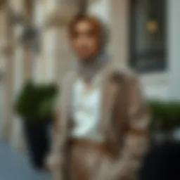 Elegant linen suit showcasing sophistication in modest fashion