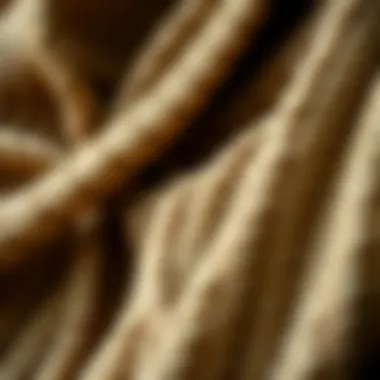 Soft and luxurious knit materials showcasing their texture