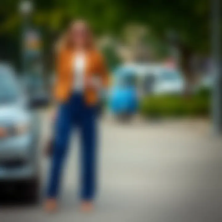 Chic Outfit Inspirations Stylish outfit combinations featuring blue velvet trousers