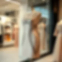 Elegant mini sequin dress on a mannequin