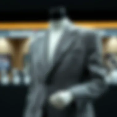 Gray jacket in a minimalistic design