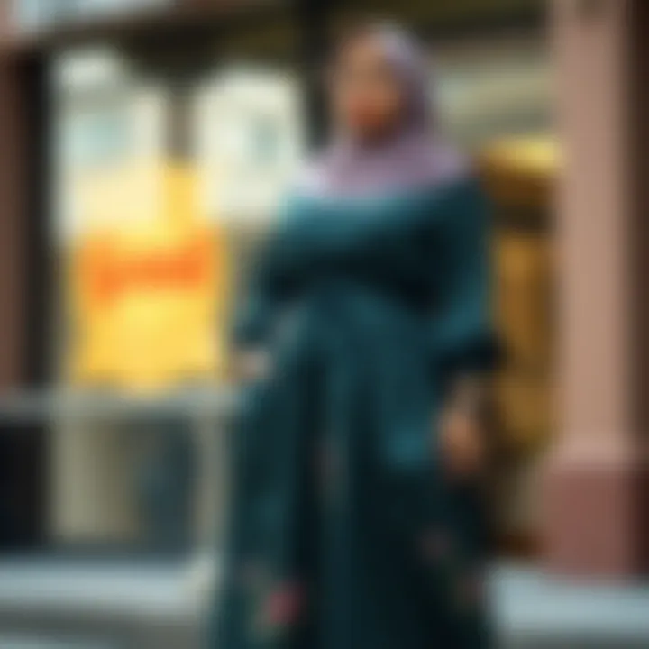 Contemporary Trends in Plus-Size Hijab Fashion Modern plus-size hijab dress showcasing latest trends