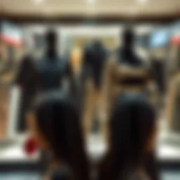 A vibrant display of multibrand fashion collections