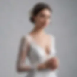 Elegant white gown symbolizing purity during engagement ceremony