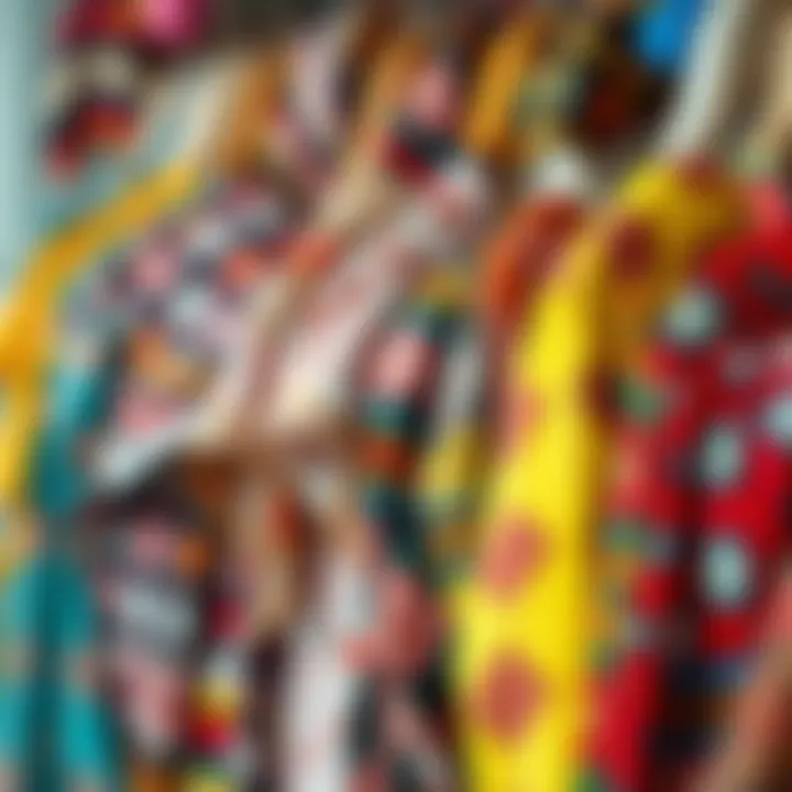 Vibrant Pardesü Collection A vibrant collection of pardesü in various colors and patterns