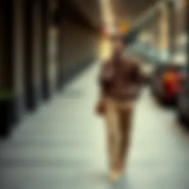 Effortless Casual Style with Light Brown Trousers Casual look with light brown trousers and a comfortable sweater