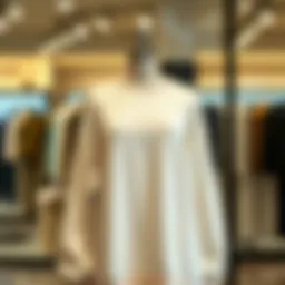 Stylish oversized sweat dress on a mannequin