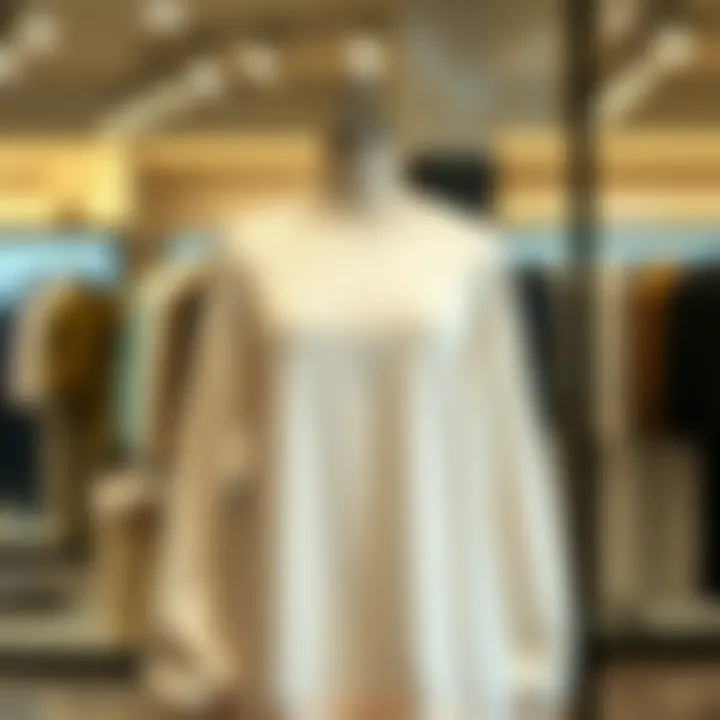Chic Oversized Sweat Dress Display Stylish oversized sweat dress on a mannequin