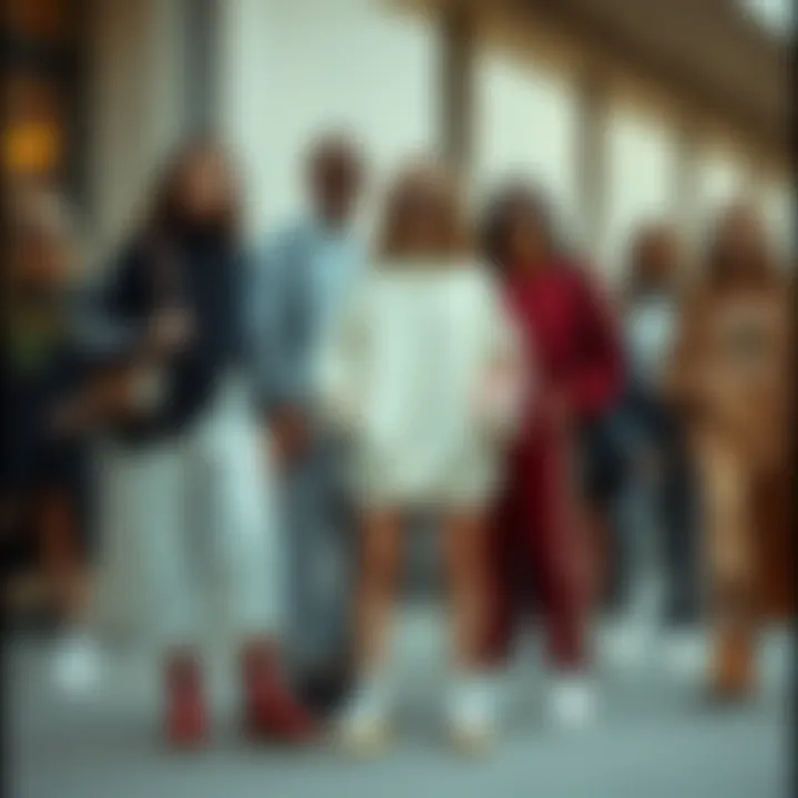 Diverse Styles with Oversized Sweat Dresses Group of stylish outfits featuring oversized sweat dresses