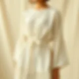 The Beauty of Cotton-Linen Fabric in Fashion Elegantly designed cotton-linen dress showcasing the fabric's texture
