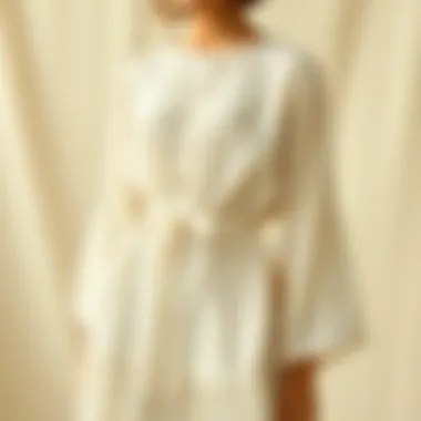 The Beauty of Cotton-Linen Fabric in Fashion Elegantly designed cotton-linen dress showcasing the fabric's texture
