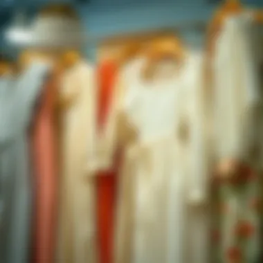 Diverse Styles of Cotton-Linen Dresses A vibrant display of cotton-linen dresses in various styles