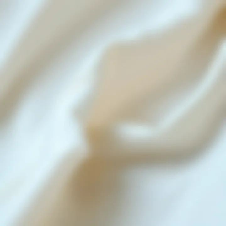 Breathability of Cotton-Linen Fabric Close-up of cotton-linen fabric illustrating its breathable nature